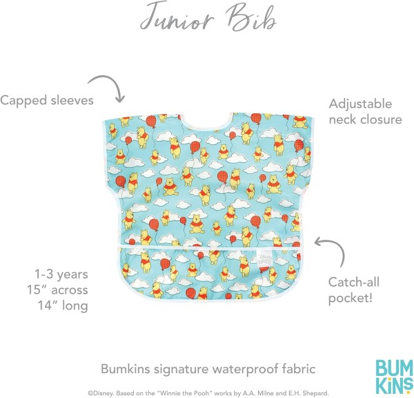 Second chance (no original packaging) - Junior bib - Disney Winnie l'Ourson - Bleu Ballons