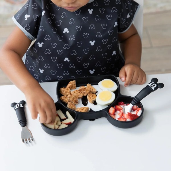 Second Chance (No Original Packaging) - Junior Bib - 1-3 years - Disney Mickey Mouse - Icon Black + White