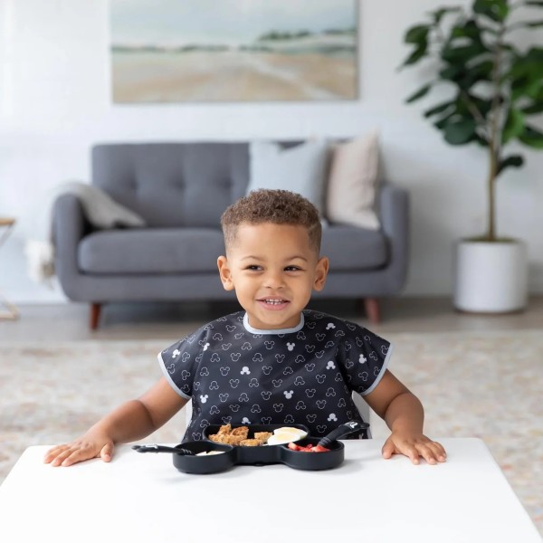 Second Chance (No Original Packaging) - Junior Bib - 1-3 years - Disney Mickey Mouse - Icon Black + White