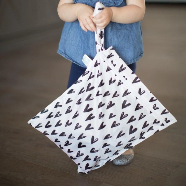 Tweede kans (zonder originele verpakking) - Wet Bag - Wit Hartjes