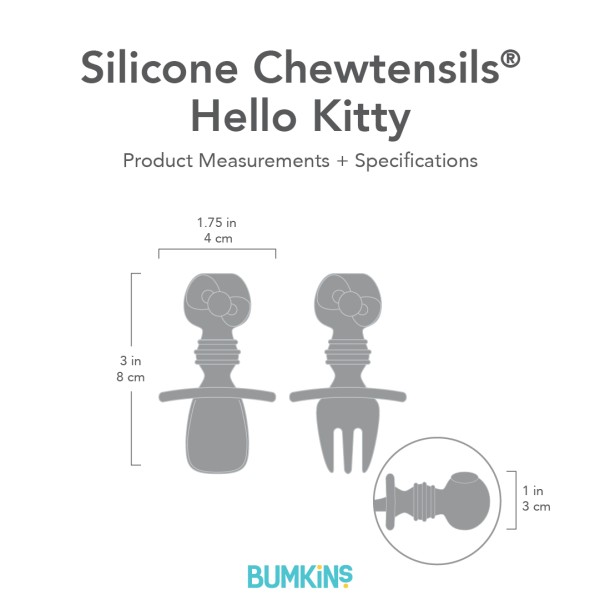 Zweite Chance (ohne Originalverpackung) - Chewtensils® aus Silikon - Hello Kitty®