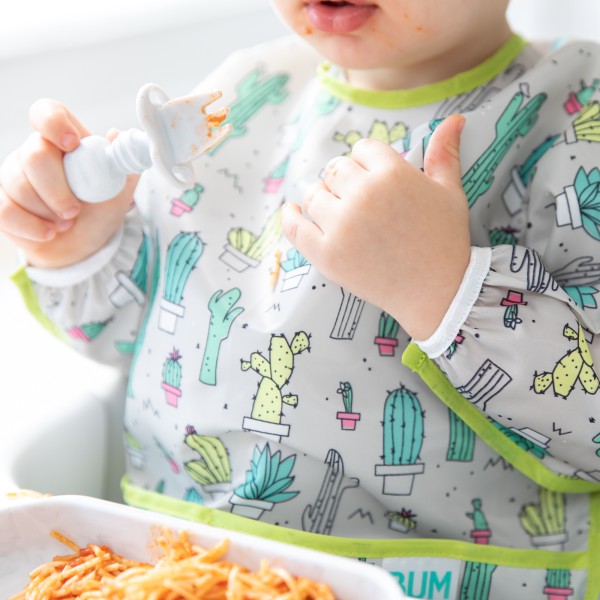 Tweede kans (zonder originele verpakking) - Siliconen Chewtensils® baby bestek - Marmer