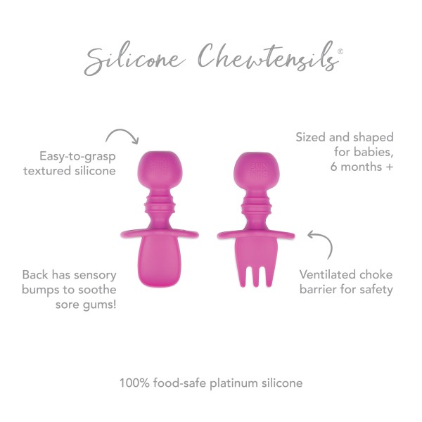 Second Chance (No Original Packaging) - Silicone Chewtensils® - Fuchsia