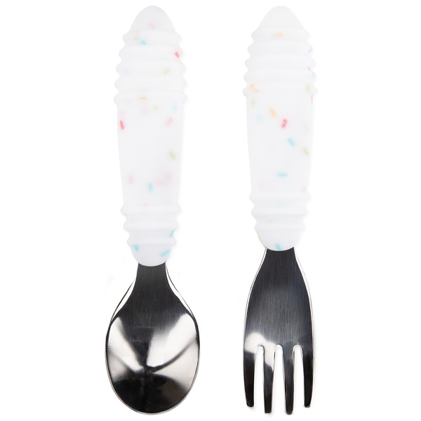 Tweede Kans (zonder originele verpakking) - Lepel + Vork - Vanille Sprinkle