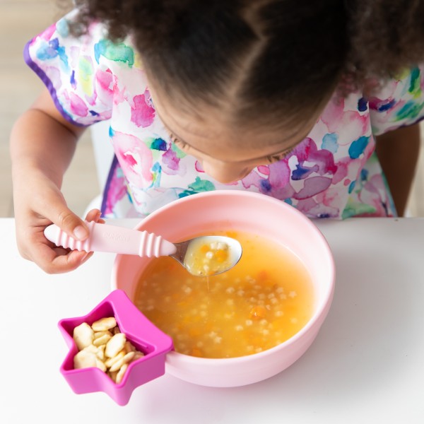 Deuxième Chance (sans emballage d'origine) - Cuillère + Fourchette - Rose