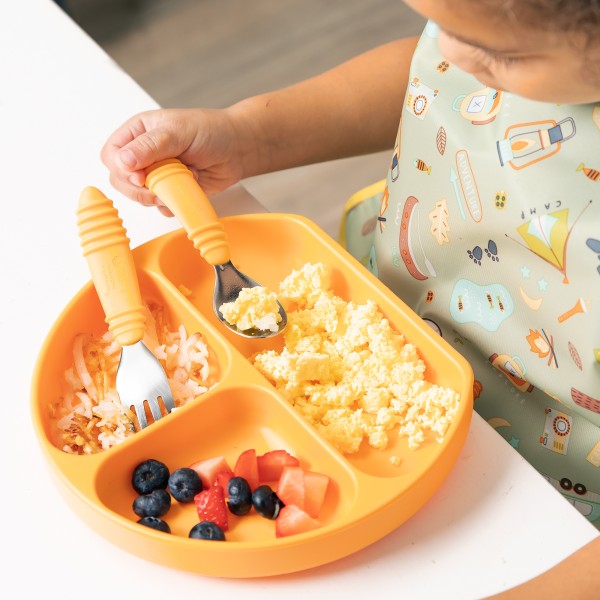 Deuxième Chance (sans emballage d'origine) - Cuillère + Fourchette - Orange