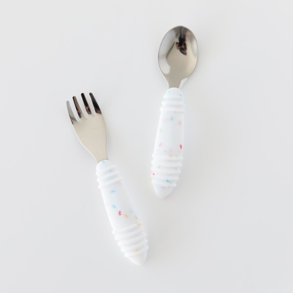 Tweede Kans (zonder originele verpakking) - Lepel + Vork - Vanille Sprinkle