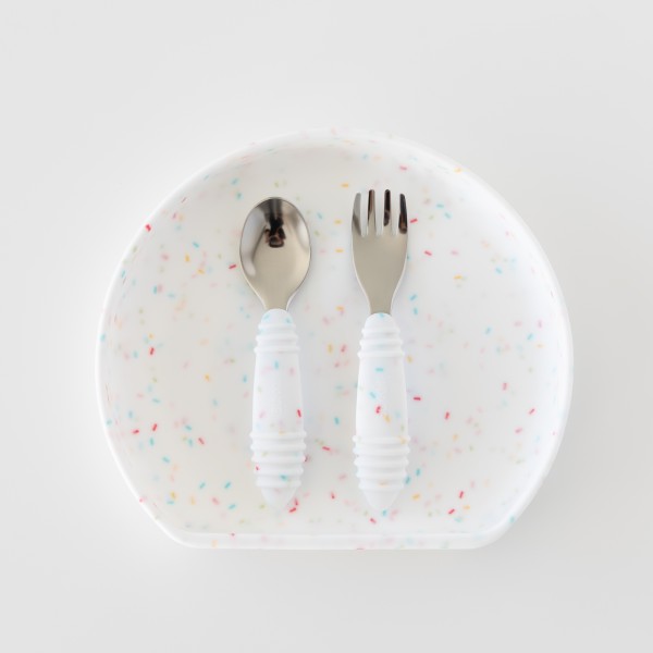 Tweede Kans (zonder originele verpakking) - Lepel + Vork - Vanille Sprinkle