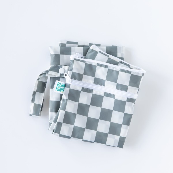 Segunda oportunidad (sin embalaje original) - Bolsa para artículos húmedos / secos - Cuadros Grises