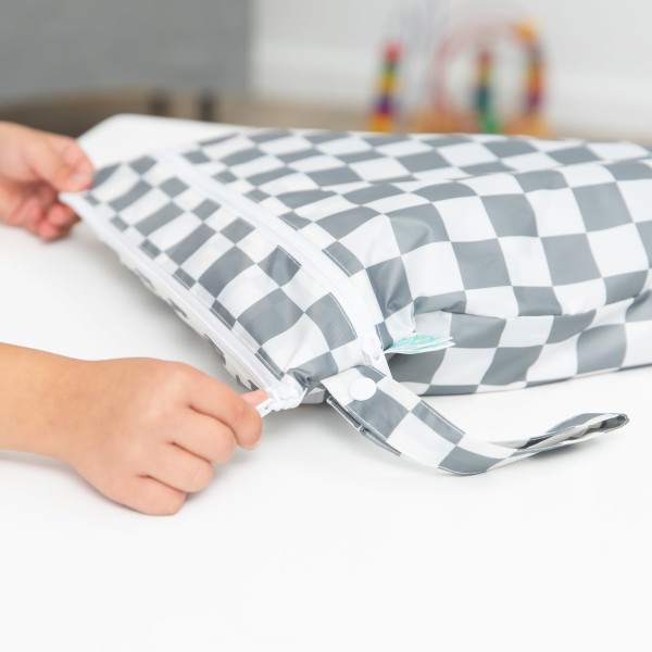 Segunda oportunidad (sin embalaje original) - Bolsa para artículos húmedos / secos - Cuadros Grises