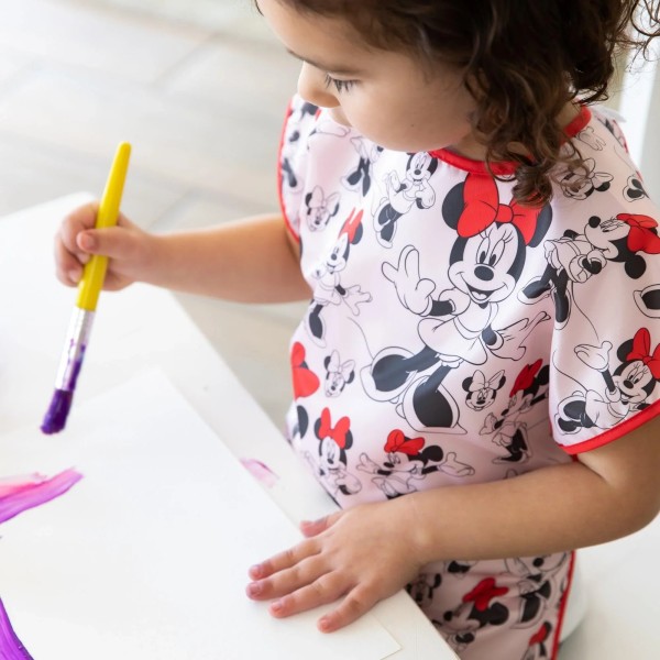 Tweede kans (zonder originele verpakking) - Kinder schilderschort korte mouw - Disney Minnie Mouse - Roze