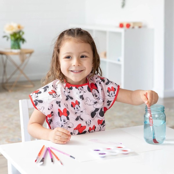 Tweede kans (zonder originele verpakking) - Kinder schilderschort korte mouw - Disney Minnie Mouse - Roze
