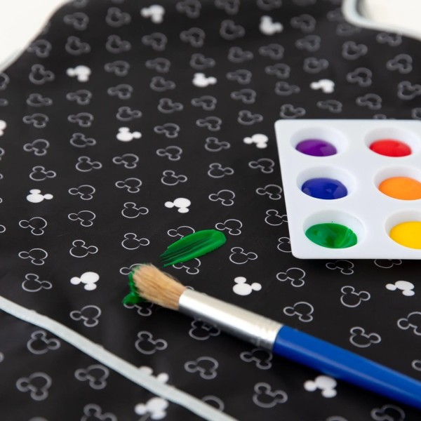 Second Chance (No Original Packaging) - Short-Sleeved Art Smock - 3-7 years - Disney Mickey Mouse - Icon Black + White