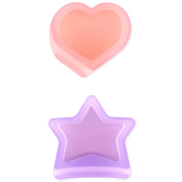 Second chance (no original packaging) - Silicone little dippers (2 pack) - Purple Jelly & Pink Jelly