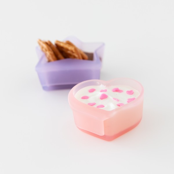 Second chance (no original packaging) - Silicone little dippers (2 pack) - Purple Jelly & Pink Jelly