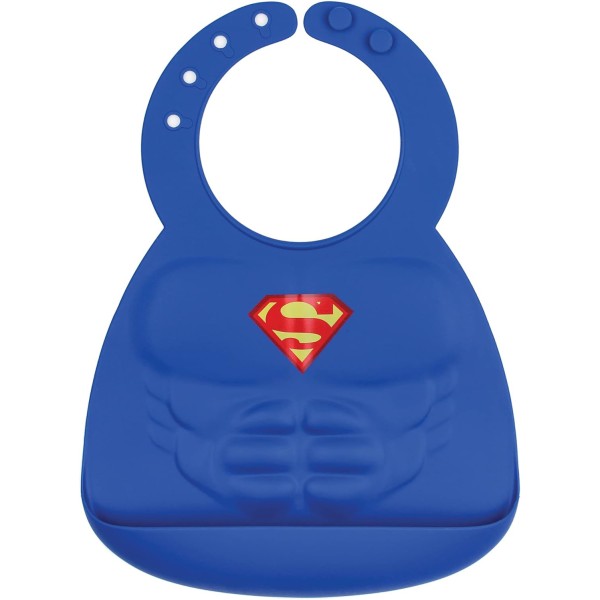 Second chance (no original packaging) - Silicone bib - Superman - Blue