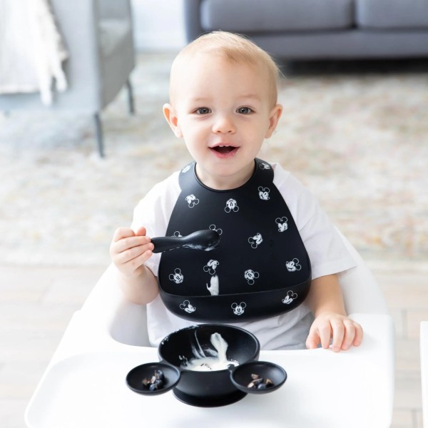 Second Chance (No Original Packaging) - Silicone Bib - 6-24 months - Disney Mickey Mouse - Faces