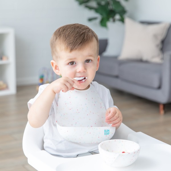 Second Chance (No Original Packaging) - Silicone Bib - 6-24 months - Poudre vanillée