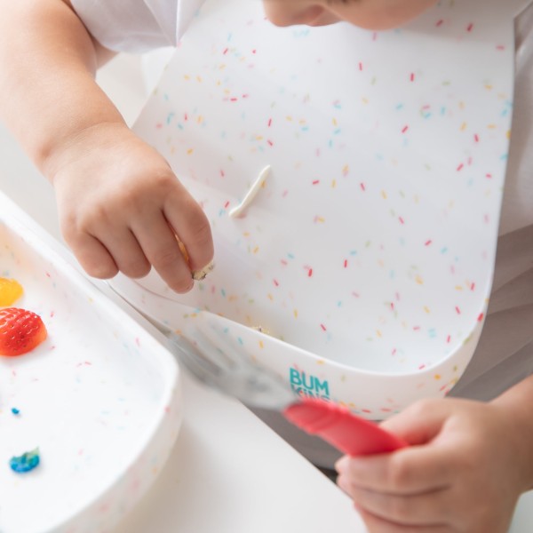 Second Chance (No Original Packaging) - Silicone Bib - 6-24 months - Poudre vanillée