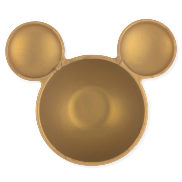 Tweede Kans (zonder originele verpakking) - Siliconen Eerste Baby Eetset - Disney Minnie Mouse - Gold