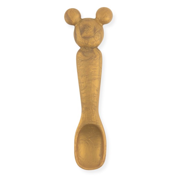 Tweede Kans (zonder originele verpakking) - Siliconen Eerste Baby Eetset - Disney Minnie Mouse - Gold