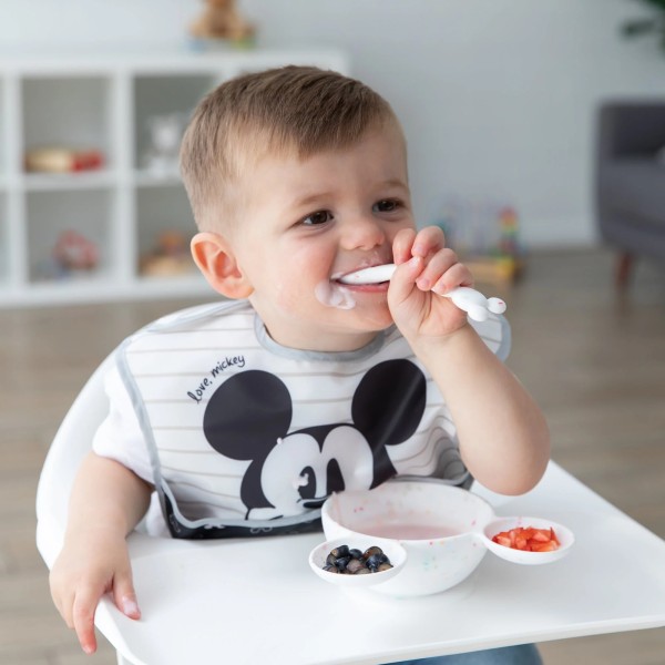 Second Chance (No Original Packaging) - Silicone First Feeding Set - Disney Mickey Mouse - Vanilla Sprinkle