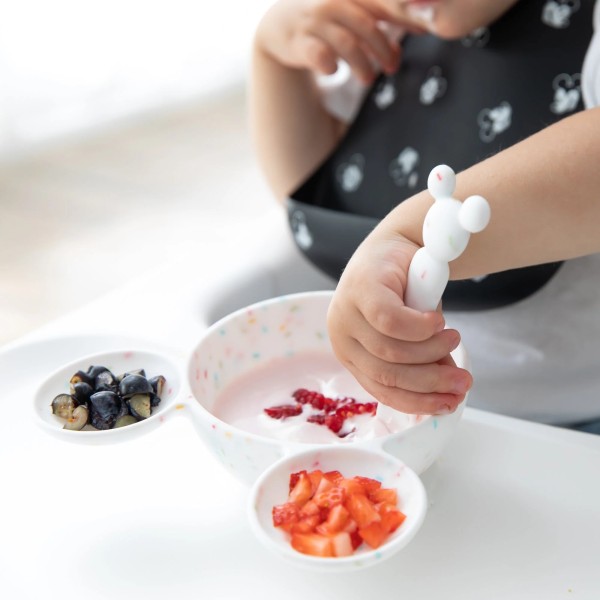 Second Chance (No Original Packaging) - Silicone First Feeding Set - Disney Mickey Mouse - Vanilla Sprinkle