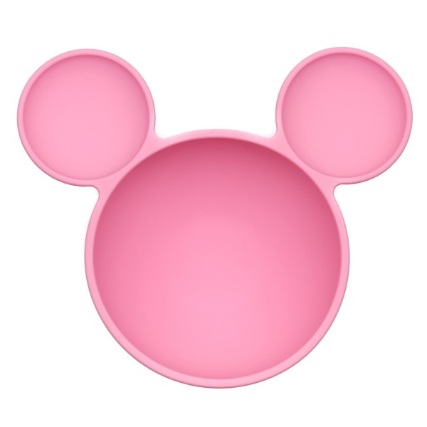 Tweede Kans (zonder originele verpakking) - Siliconen Eerste Baby Eetset - Disney Minnie Mouse - Roze