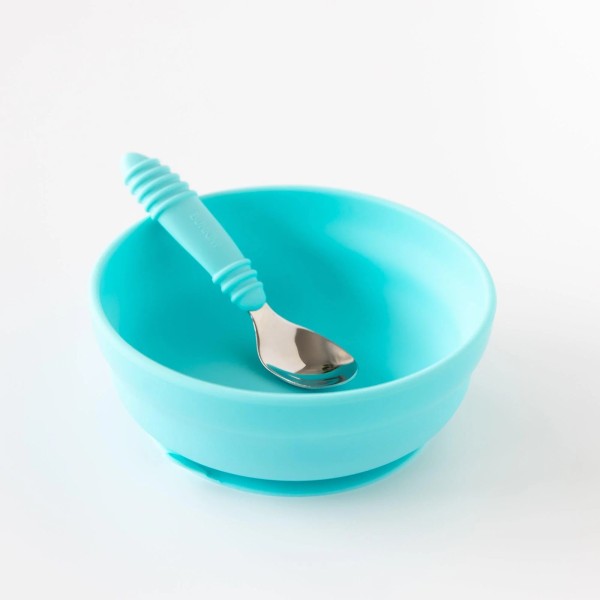 Second Chance (No Original Packaging) - Silicone Grip Bowl - Blau