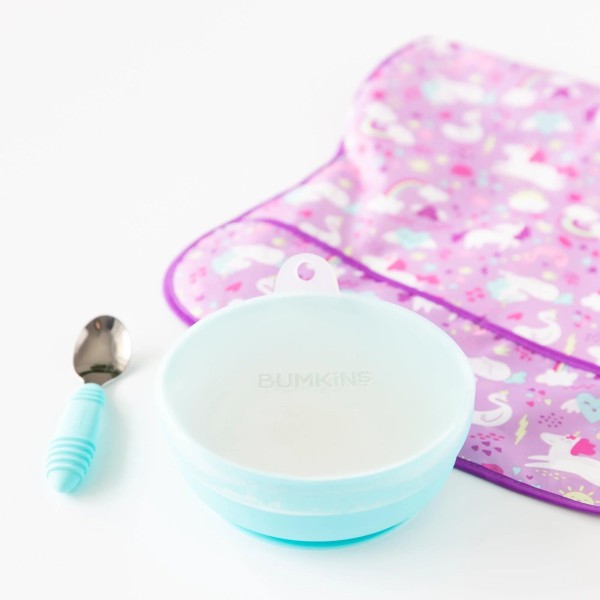 Second Chance (No Original Packaging) - Silicone Grip Bowl - Blau