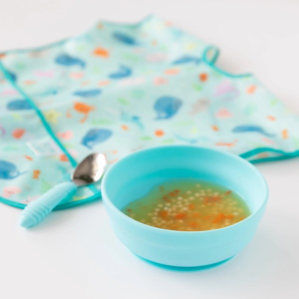 Second Chance (No Original Packaging) - Silicone Grip Bowl - Blau