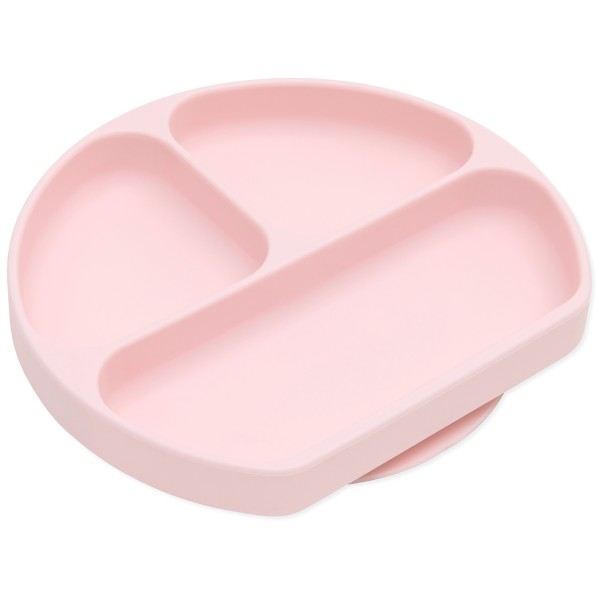 Second Chance (No Original Packaging) - Silicone Grip Dish (3 section) - Rose