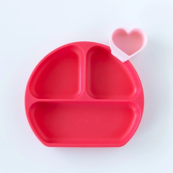 Second Chance (No Original Packaging) - Silicone Grip Dish (3 section) - Rot