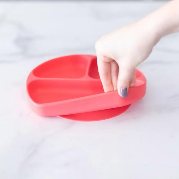 Second Chance (No Original Packaging) - Silicone Grip Dish (3 section) - Rot
