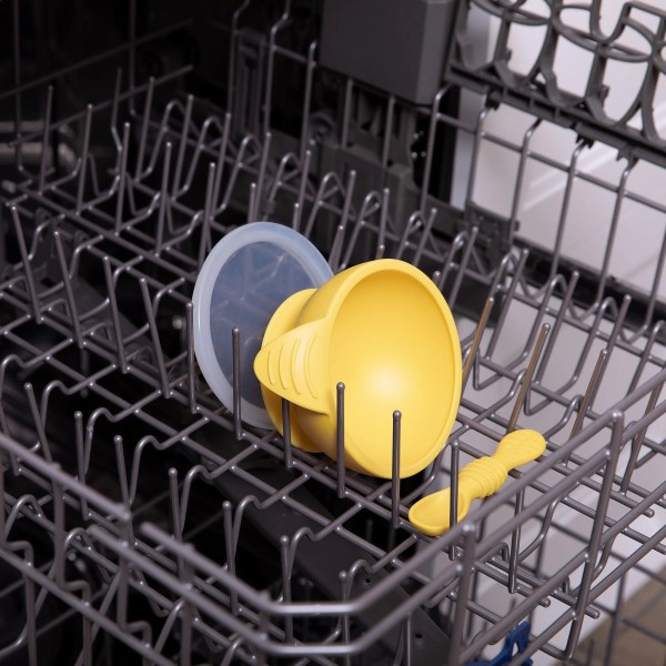 Tweede kans (zonder originele verpakking) - Siliconen eerste baby eetset - Ananas