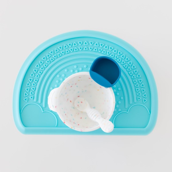 Tweede kans (zonder originele verpakking) - Siliconen eerste baby eetset - Vanille Sprinkle