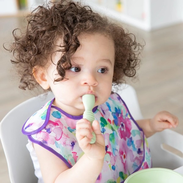 Second chance (no original packaging) - Silicone first feeding set - Sage