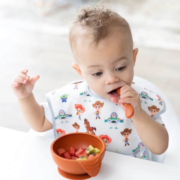 Tweede kans (zonder originele verpakking) - Siliconen eerste baby eetset - Klei