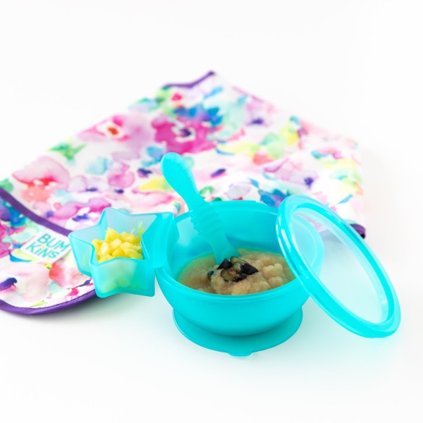 Second Chance (No Original Packaging) - Silicone First Feeding Set - Blue Jelly