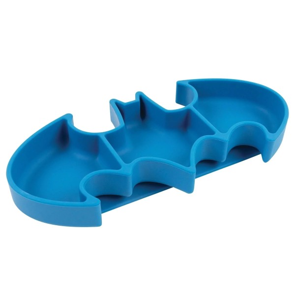 Zweite Chance (ohne Originalverpackung) - Silikon-Teller mit Saugnapf - Batman - Blau