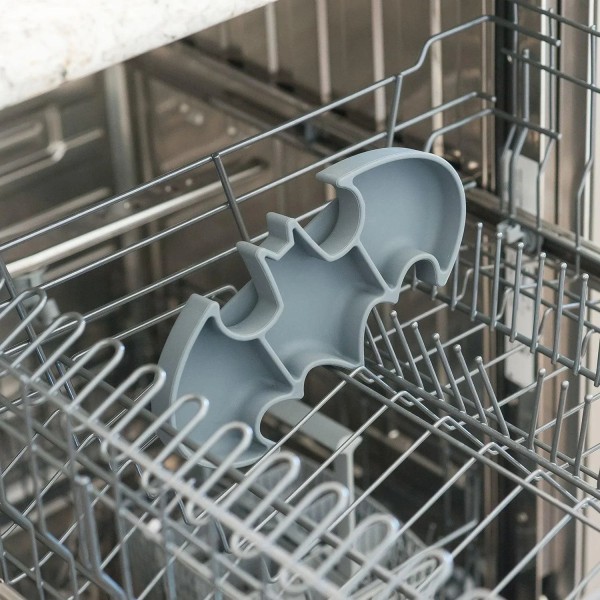 Second chance (no original packaging) - Silicone grip dish - Batman - Grey