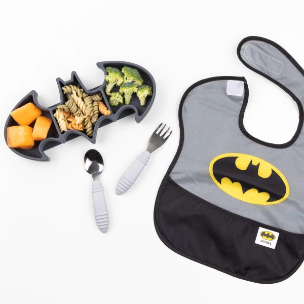 Second chance (no original packaging) - Silicone grip dish - Batman - Grey