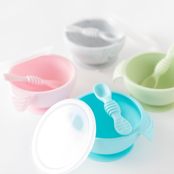 Tweede Kans (zonder originele verpakking) - Siliconen Eerste Baby Eetset