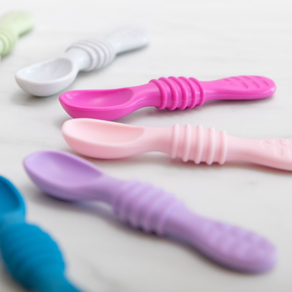 Tweede Kans (zonder originele verpakking) - Siliconen Baby Diplepels (3 stuks)