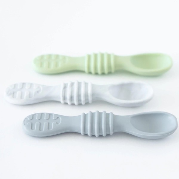 Tweede Kans (zonder originele verpakking) - Siliconen Baby Diplepels (3 stuks) - Taffy