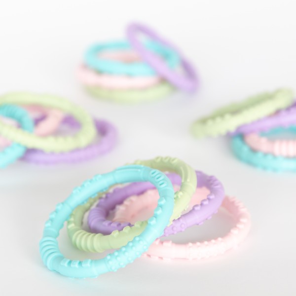 Second chance (no original packaging) - Silicone teething rings (4 pack) - Spring