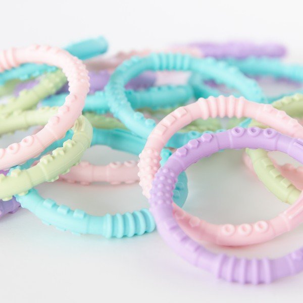 Second chance (no original packaging) - Silicone teething rings (4 pack) - Spring