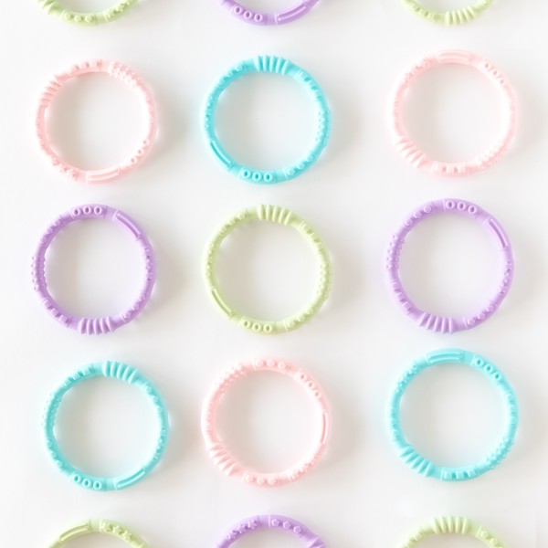 Second chance (no original packaging) - Silicone teething rings (4 pack) - Spring