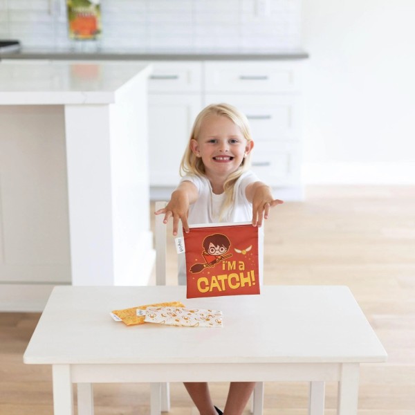 Zweite Chance (ohne Originalverpackung) - Wiederverwendbare Snackbeutel (3er-Pack) - Harry Potter™ Quidditch™