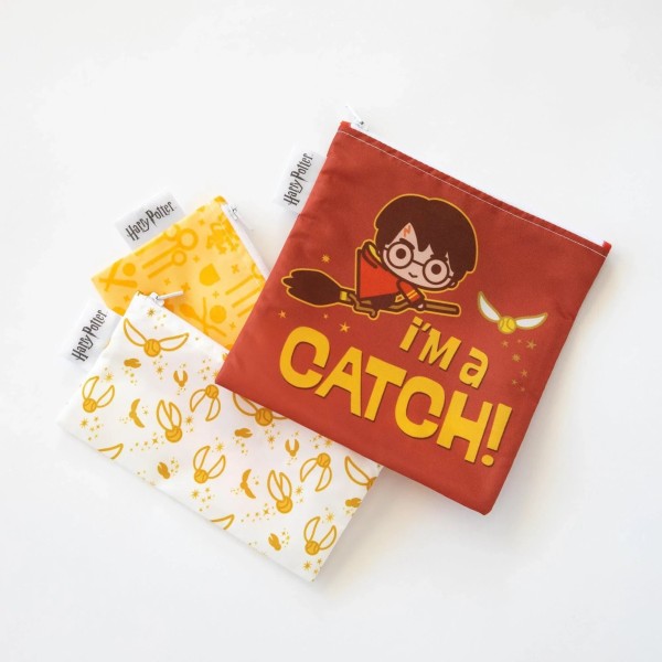 Zweite Chance (ohne Originalverpackung) - Wiederverwendbare Snackbeutel (3er-Pack) - Harry Potter™ Quidditch™